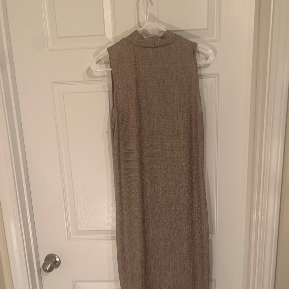 Copper ribbed dress